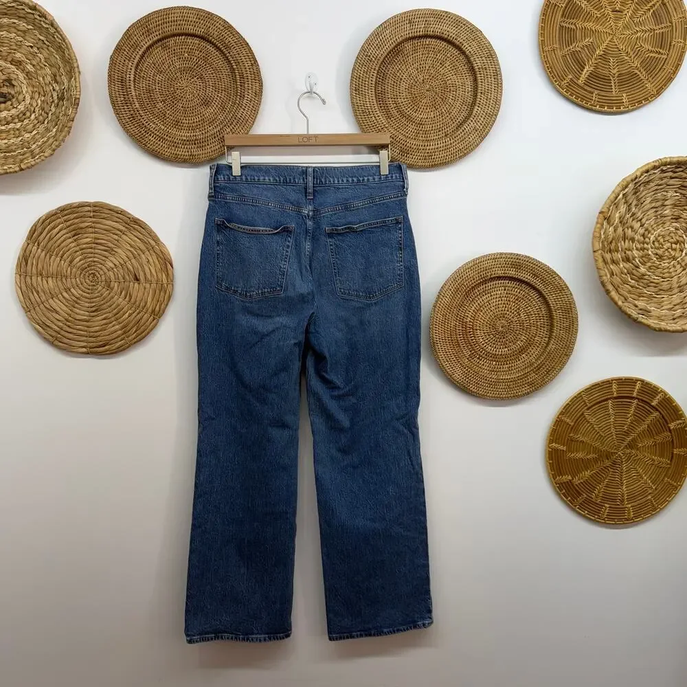 J. Crew Full Length Wide Leg Jeans 30